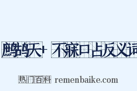 鹧鸪天+不寐口占反义词是什么意思的图片